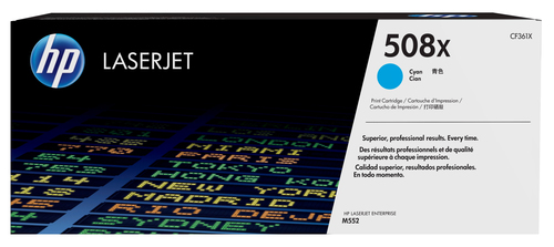 HP 508X CYAN LASERJET ENTERPRISE TONER CARTRIDGE