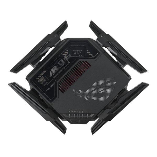 ASUS ROG Rapture GT-BE98 wireless router 10 Gigabit Ethernet Quad-band (2.4 GHz / 5 GHz-1 / 5 GHz-2 / 6 GHz) Black - Image 3