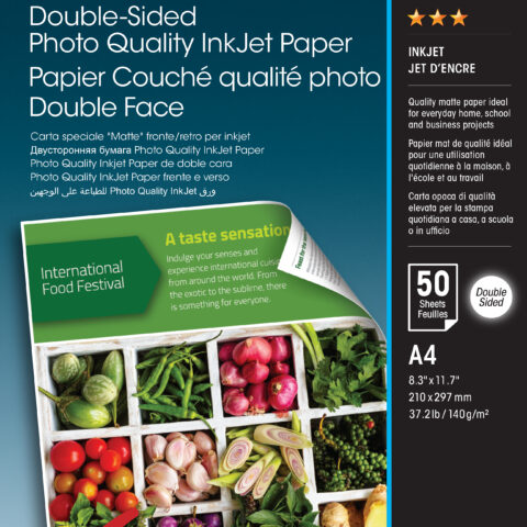 Epson Double-Sided Photo Quality Inkjet printing paper A4 (210x297 mm) Matt 50 sheets