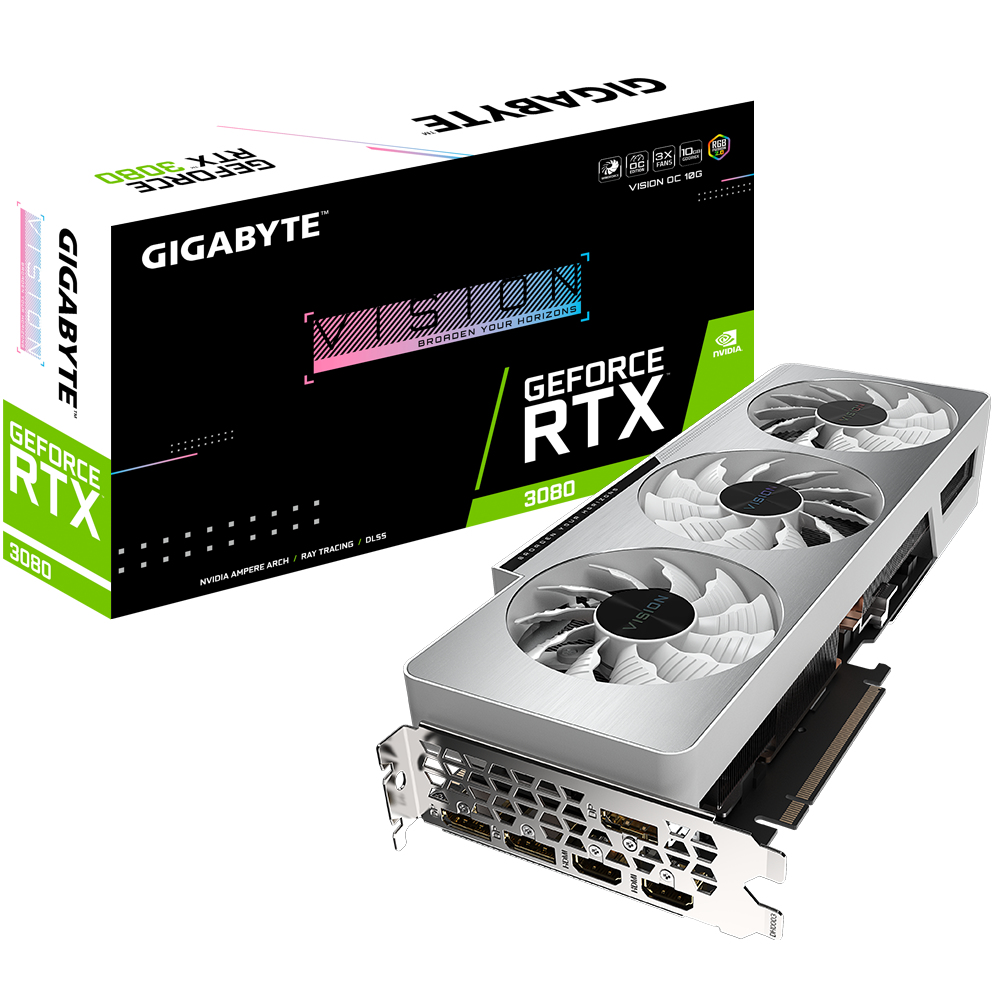 GIGABYTE GeForce RTX 3080 VISION OC 10G NVIDIA 10 GB GDDR6X