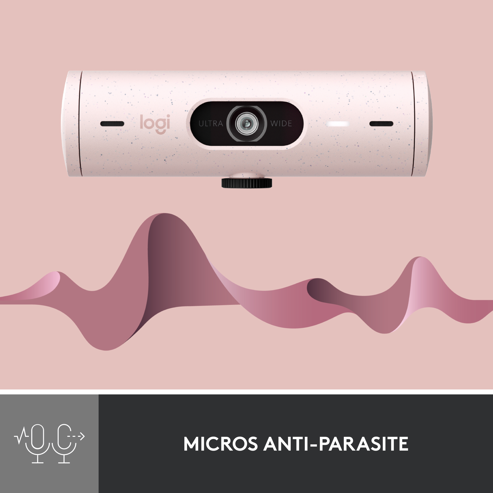 LOGITECH BRIO 500 FULL HD 1080P WEBCAM WITH LIGHT CORRECTION ROSE - Image 38