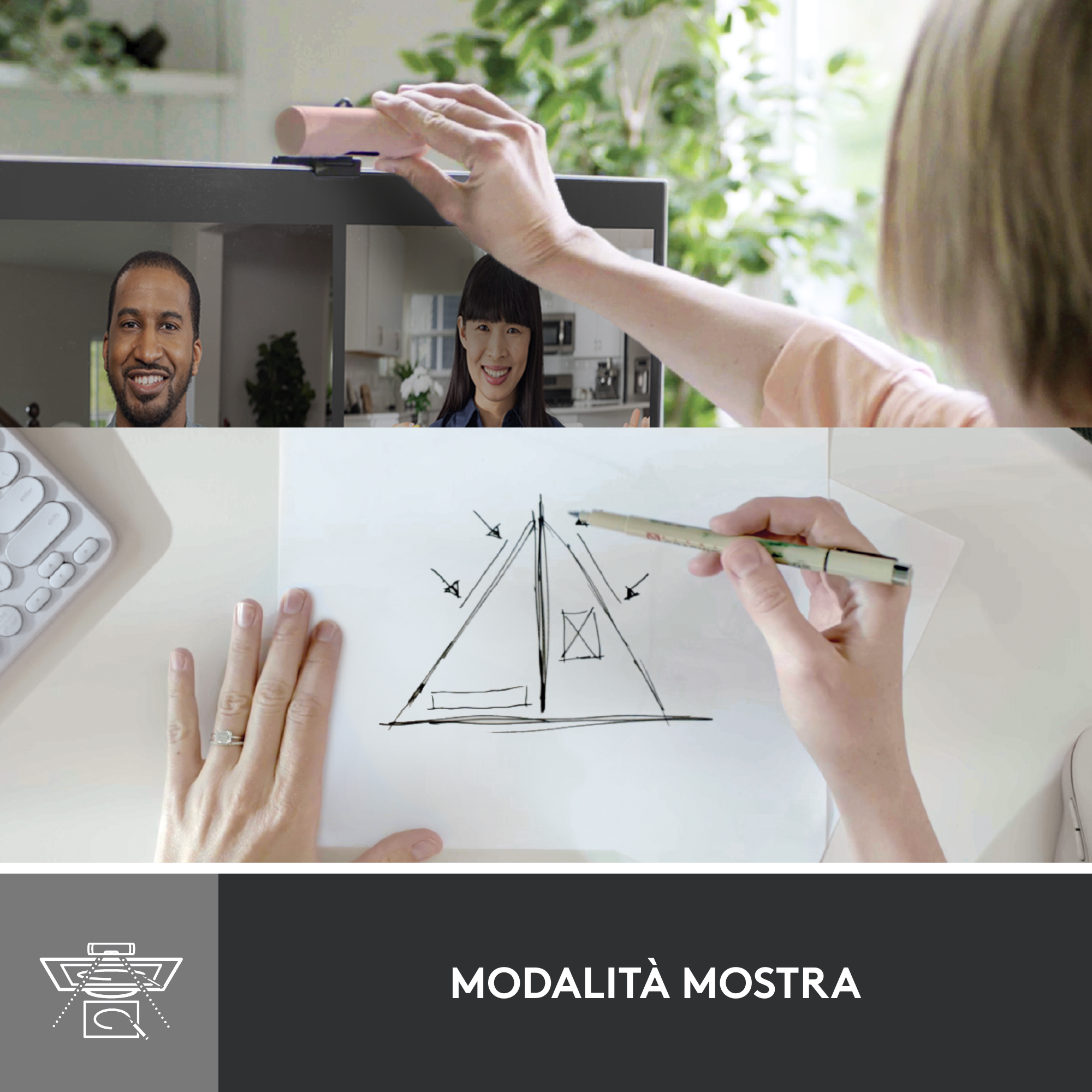 LOGITECH BRIO 500 FULL HD 1080P WEBCAM WITH LIGHT CORRECTION ROSE - Image 22