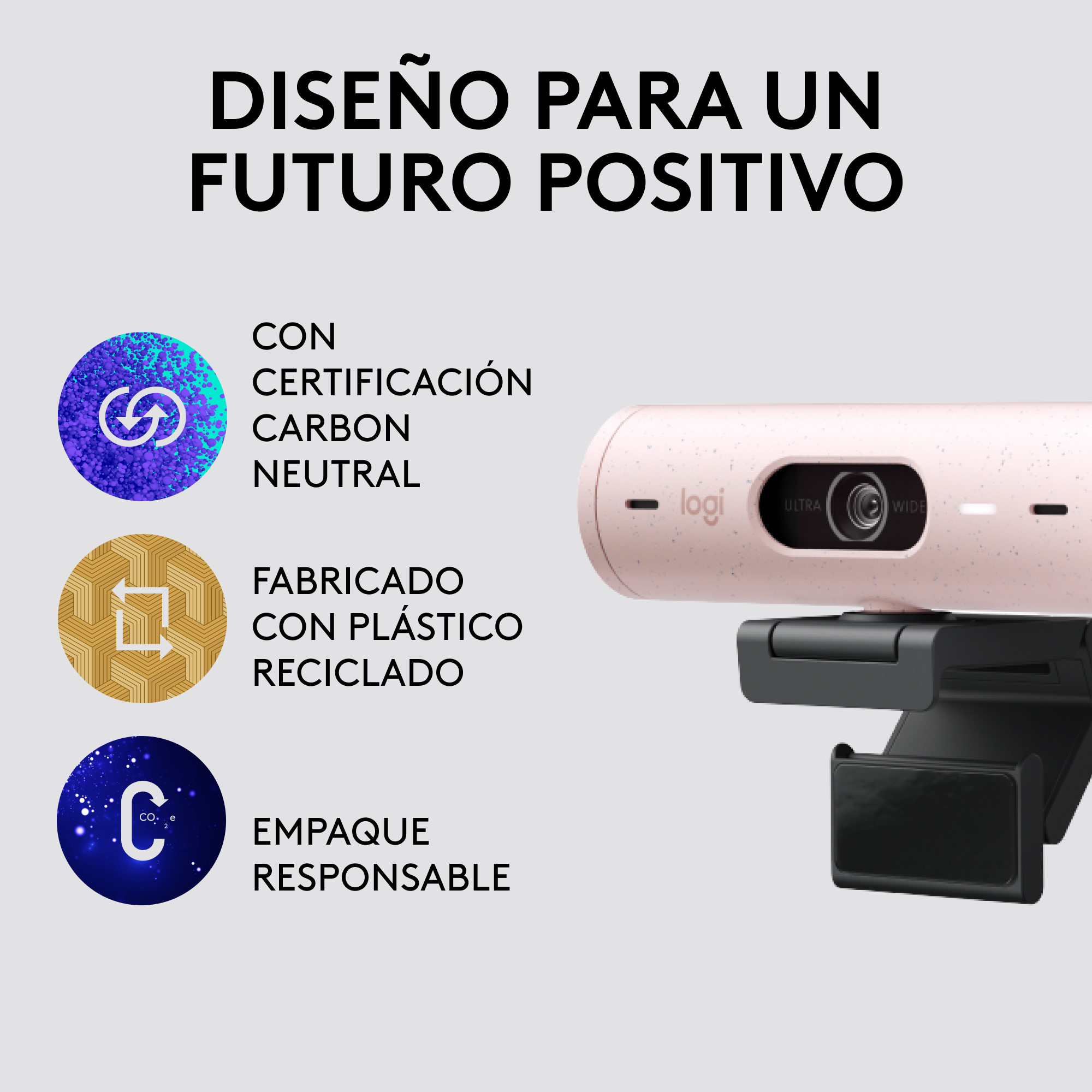 LOGITECH BRIO 500 FULL HD 1080P WEBCAM WITH LIGHT CORRECTION ROSE - Image 15