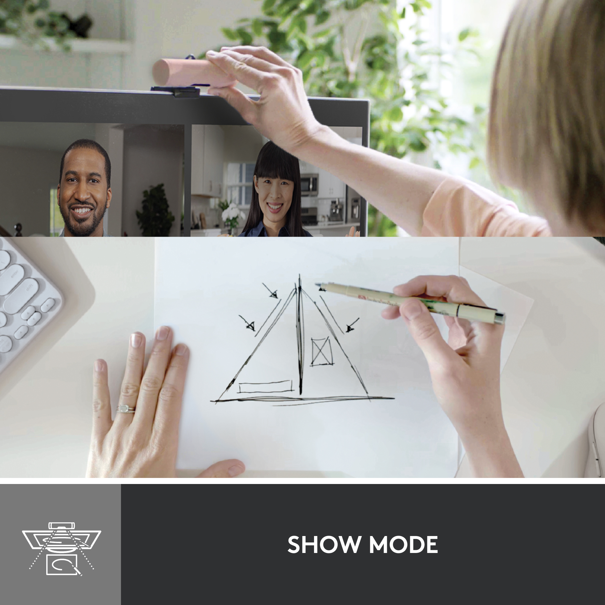 LOGITECH BRIO 500 FULL HD 1080P WEBCAM WITH LIGHT CORRECTION ROSE - Image 21