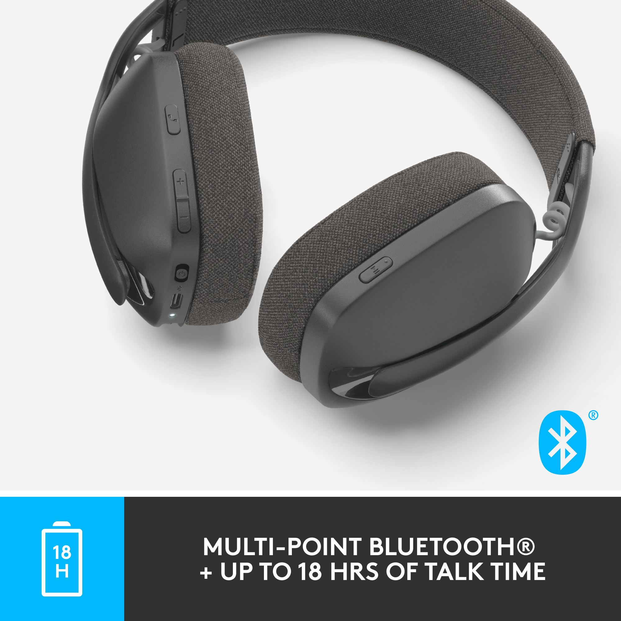 LOGITECH ZONE VIBE 100 BLUETOOTH HEADSET GRAPHITE - Image 6