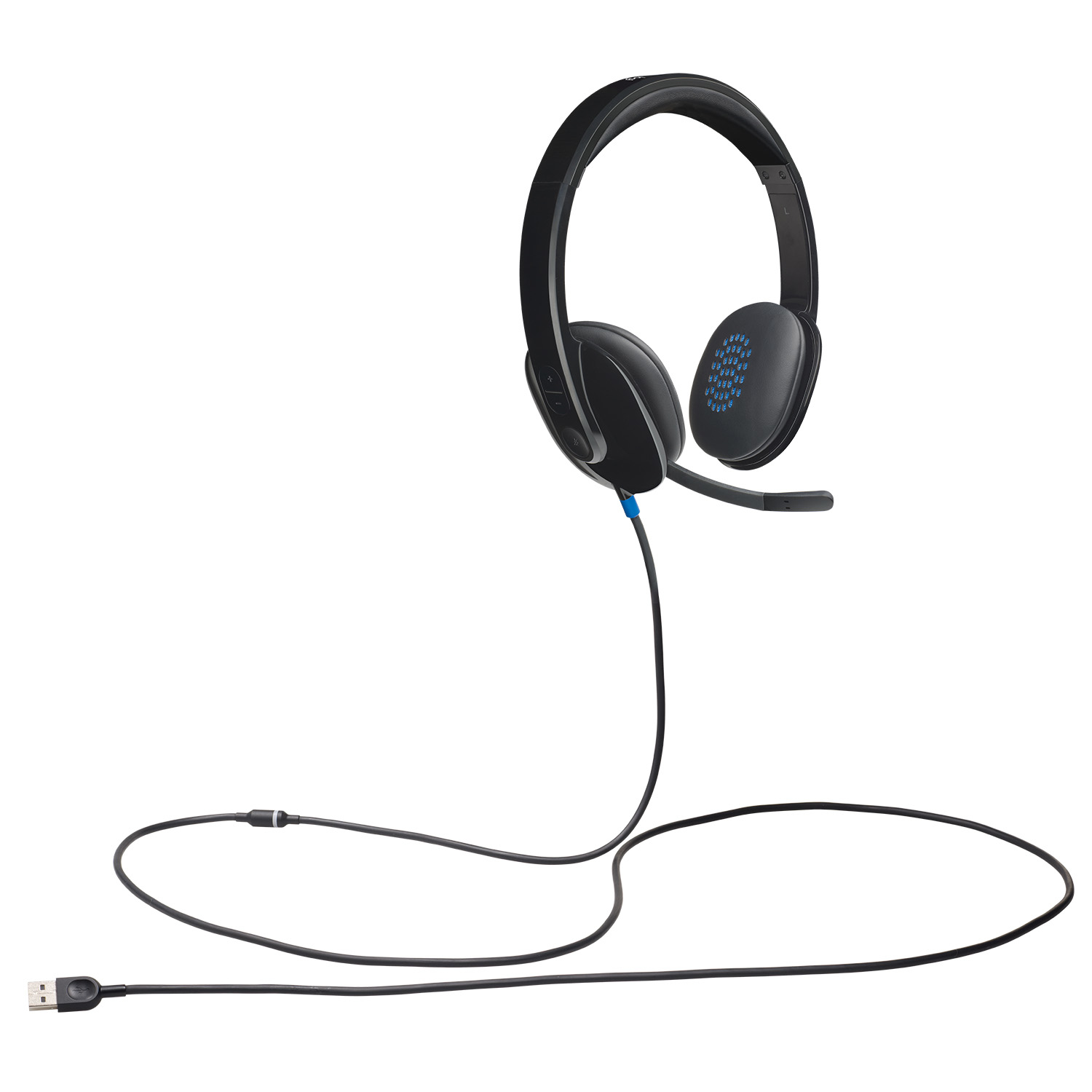 LOGITECH H540 USB COMPUTER HEADSET WITH HD SOUND AND ON-EAR CONTROLS - Image 10