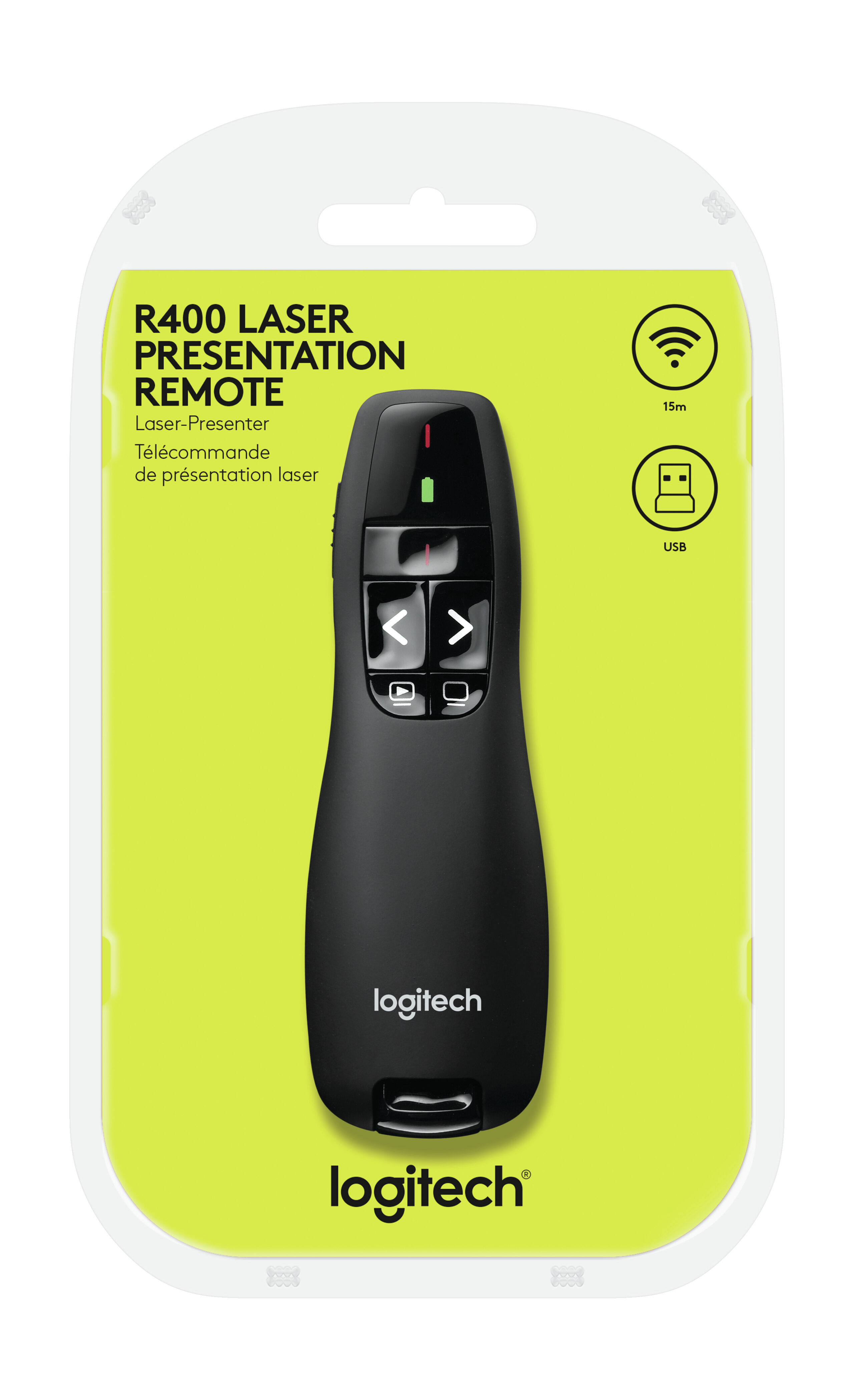 LOGITECH R400 RED LASER PRESENTATION REMOTE - Image 11