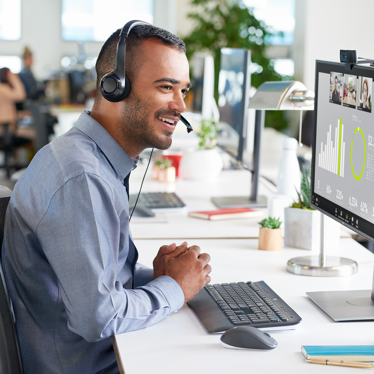 LOGITECH H390 USB HEADSET - Image 2