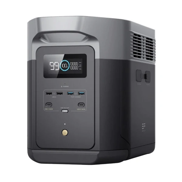 ECOFLOW Delta 2 Max Lithium (LiFePo)  Portable Power Station -  2400W Output; 2048Wh LFP Battery; 1000W Solar - SA socket.