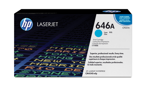 Hp 646a Cyan Toner Cartridge