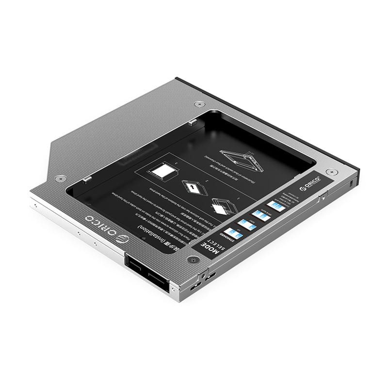 Orico 9.0mm 9.2mm 9.5mm Sata3.0 Optical Caddy Drive-silver - Image 2