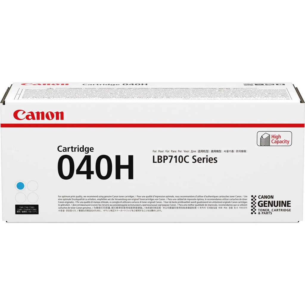 CANON 040 HIGH CAPACITY TONER CARTRIDGE (CYAN)