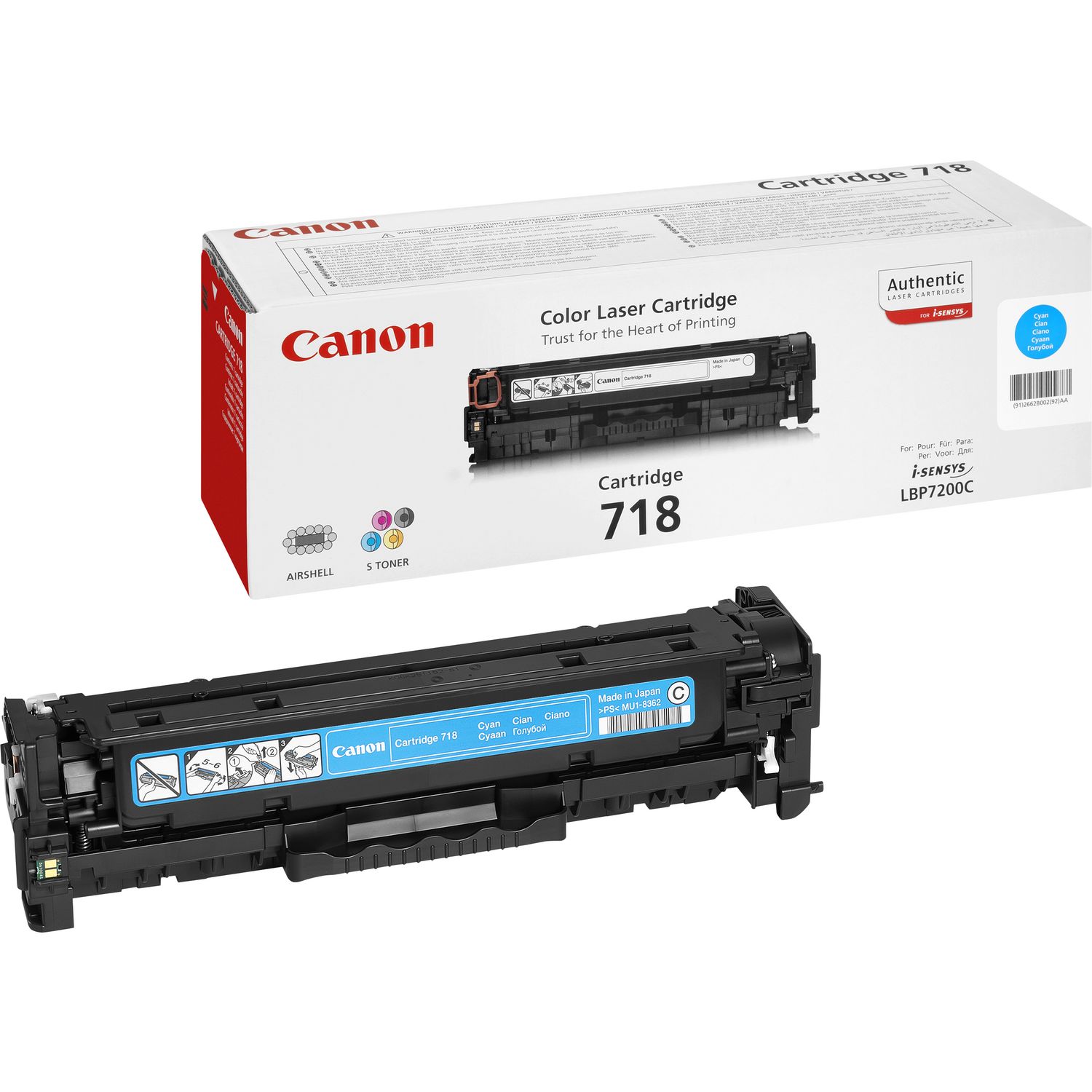 CANON 718 TONER CARTRIDGE (CYAN)