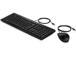 HP 225 WIRED MOUSE AND KB