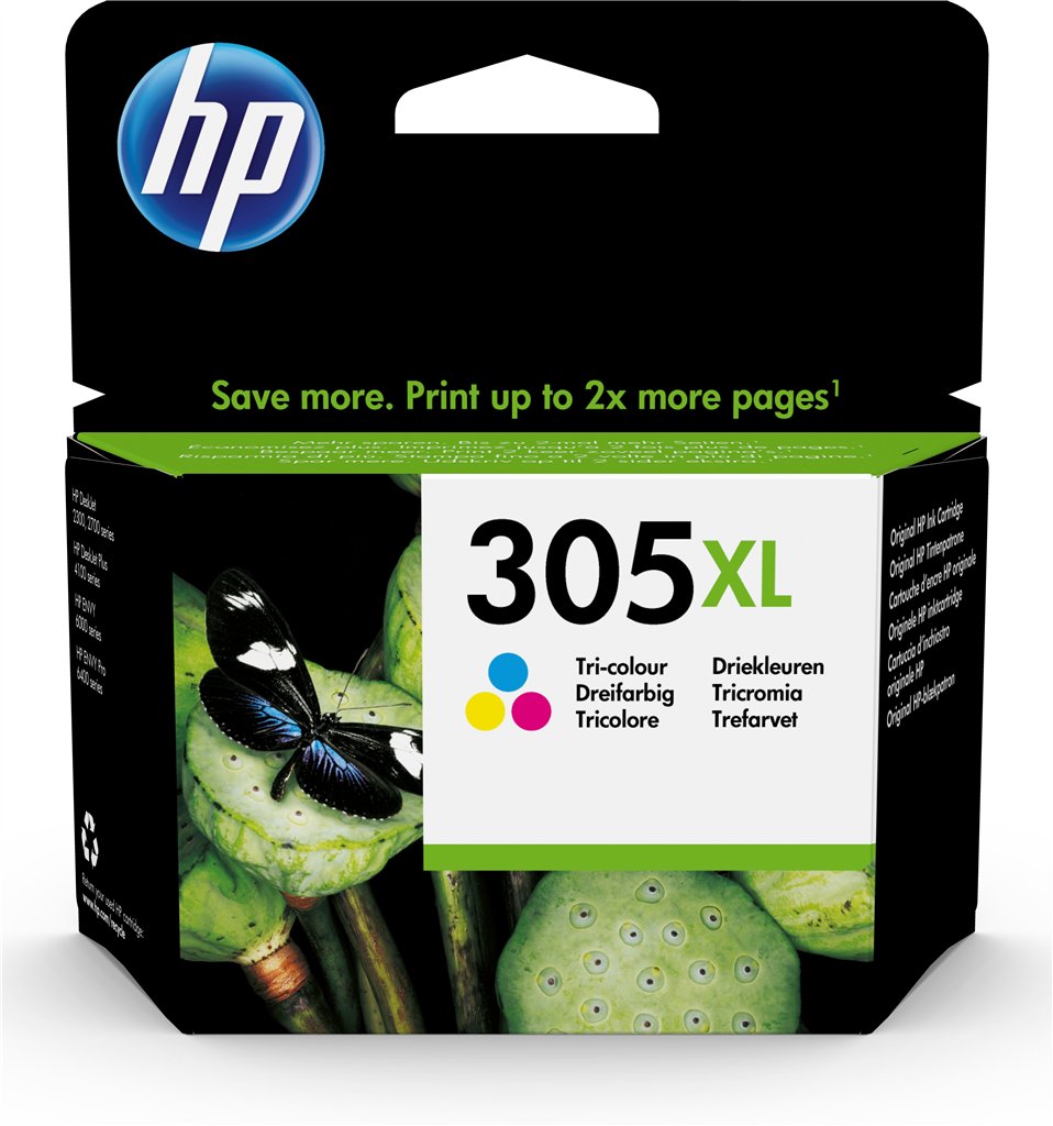 HP #305XL HIGH YIELD TRI-COLOR ORIGINAL INK CARTRIDGE