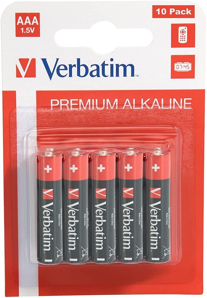 VERBATIM AAA ALKALINE BATTERY (10X 4PK)