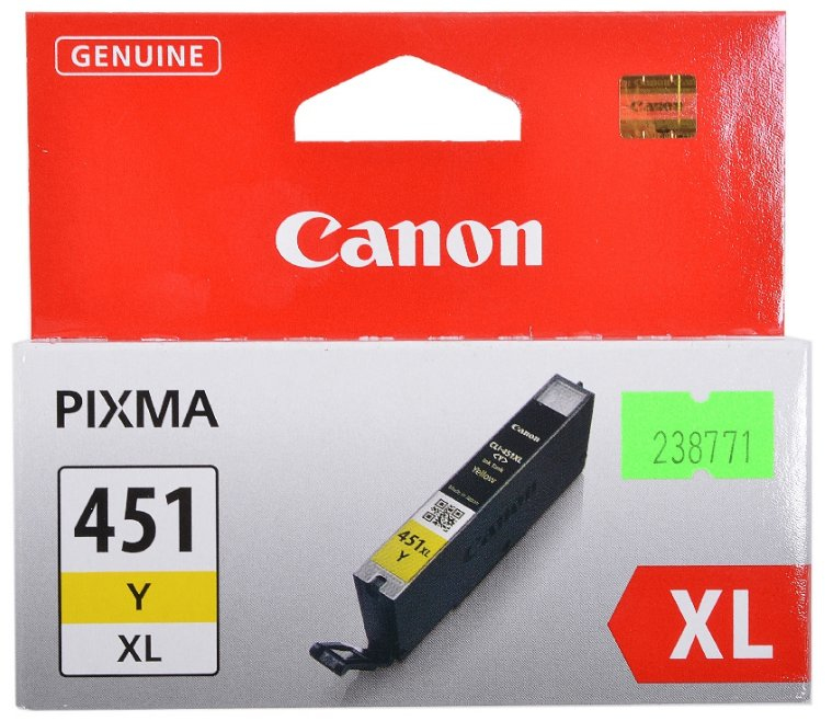 CANON CLI-451 XL INK CARTRIDGE (YELLOW)