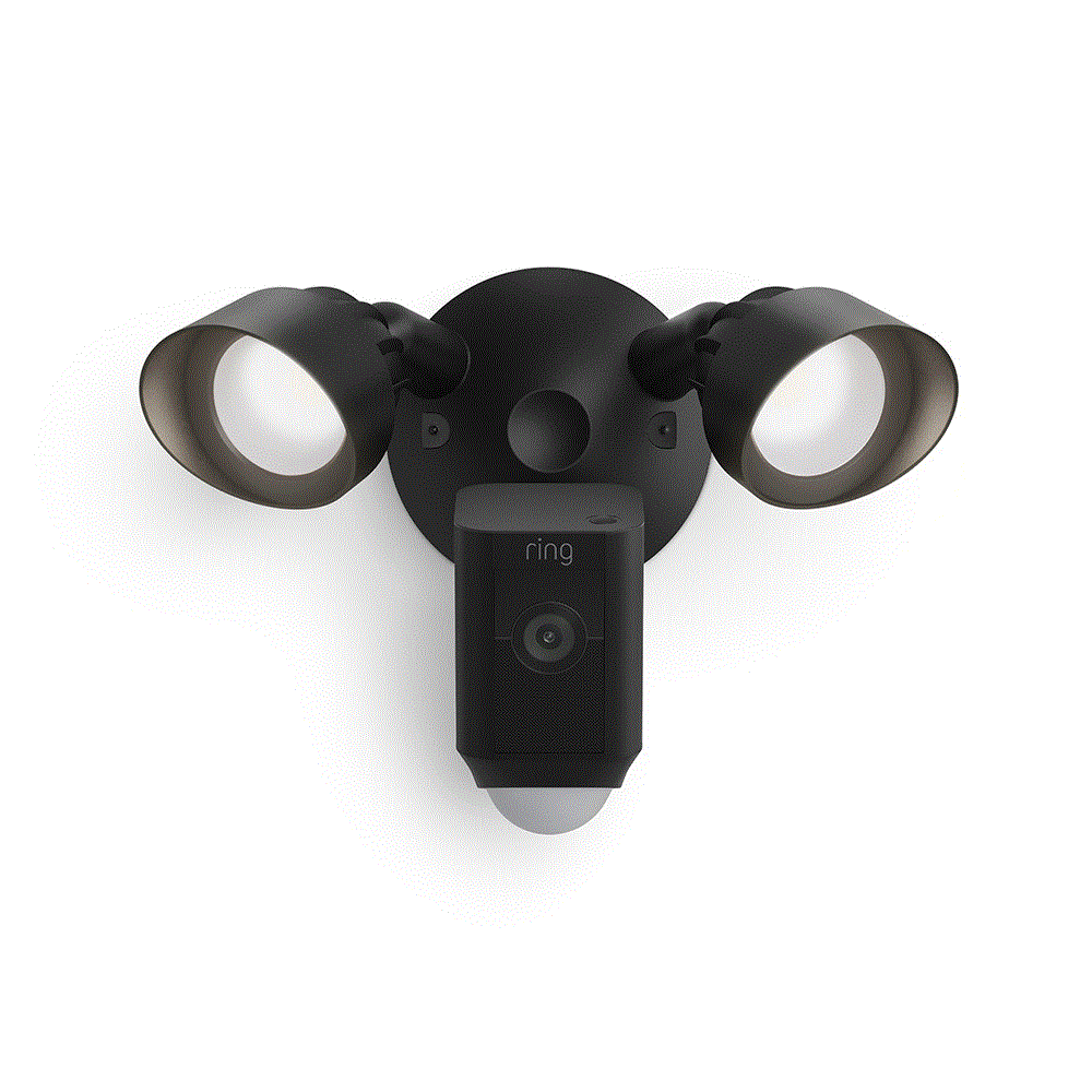 RING - FLOODLIGHT CAM WIRED PLUS - BLACK - MEA