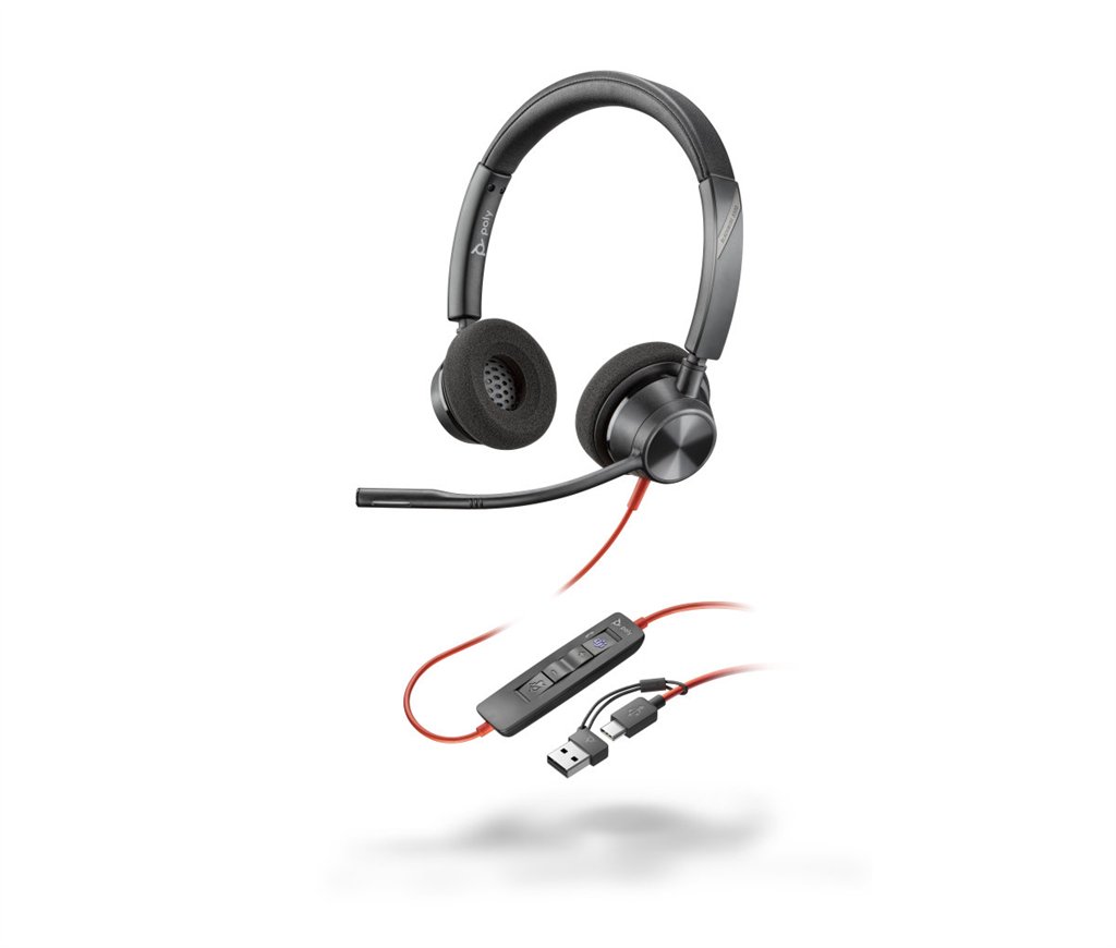 POLY BLACKWIRE 3320 USB-A+C HEADSET