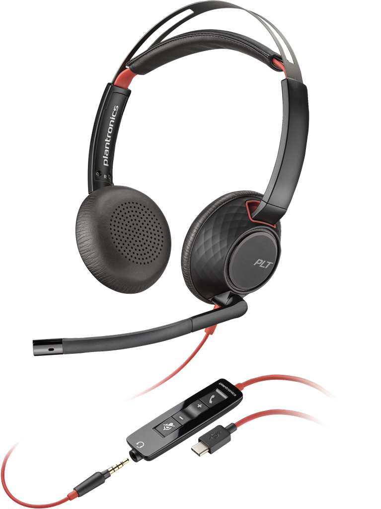 POLY BLACKWIRE 5220 M 3.5MM USB-A+C HEADSET