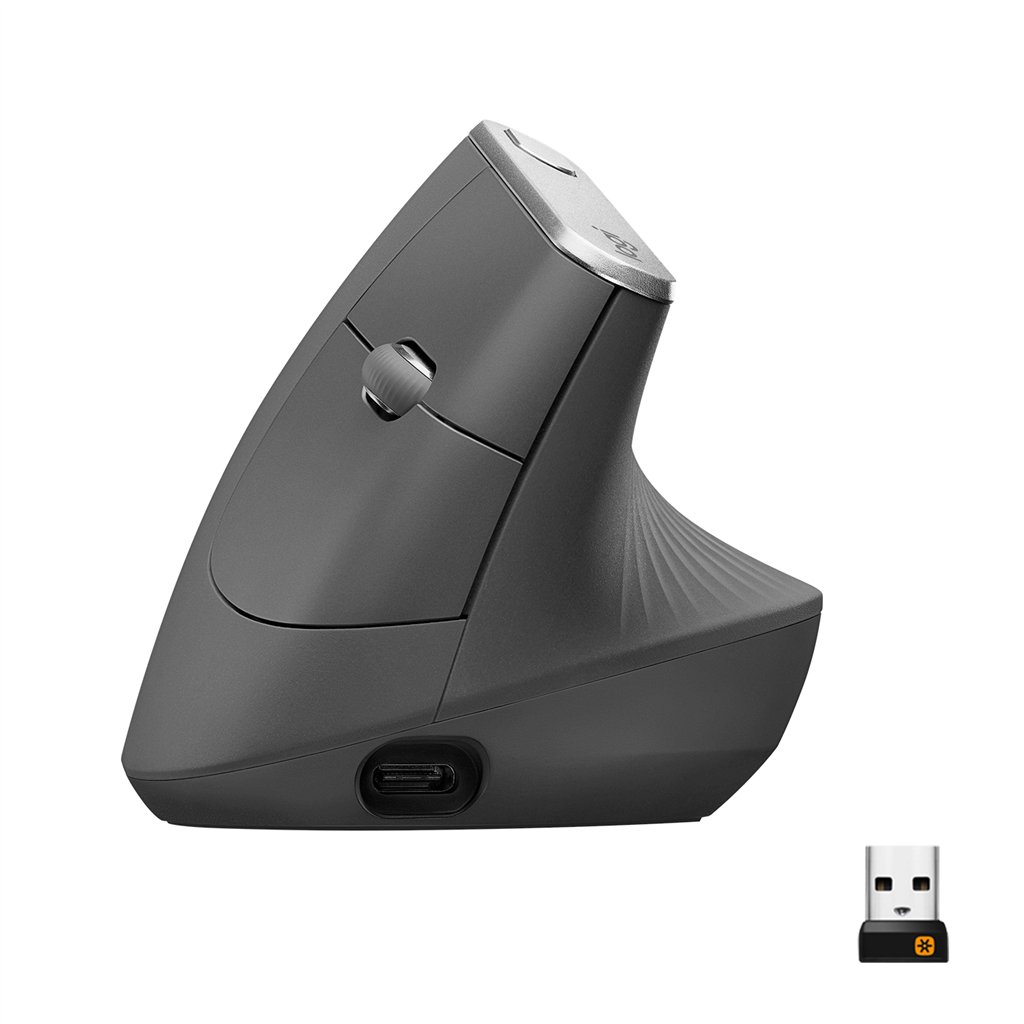 LOGITECH MX VERTICAL ADVANCED ERGONOMIC WIRELESS MOUSE GREY