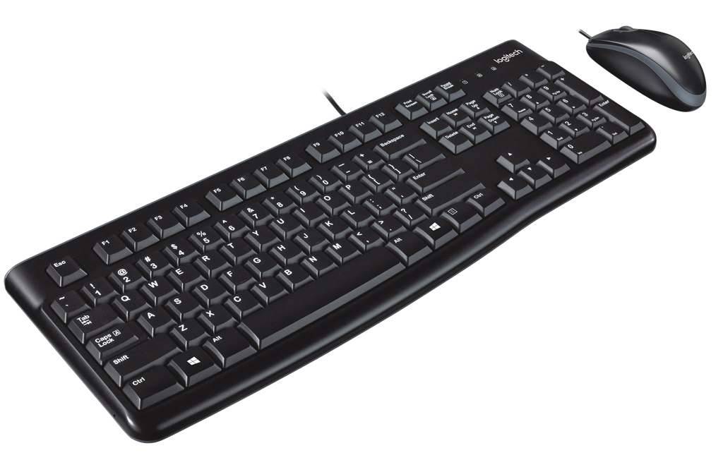 LOGITECH MK120 WIRED DESKTOP COMBO - BLACK