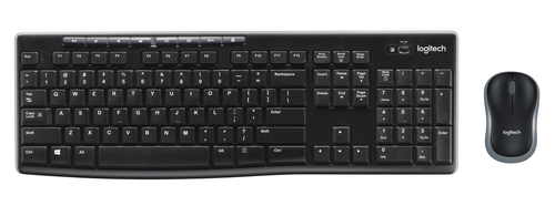 LOGITECH MK270 WIRELESS KEYBOARD AND MOUSE COMBO - BLACK