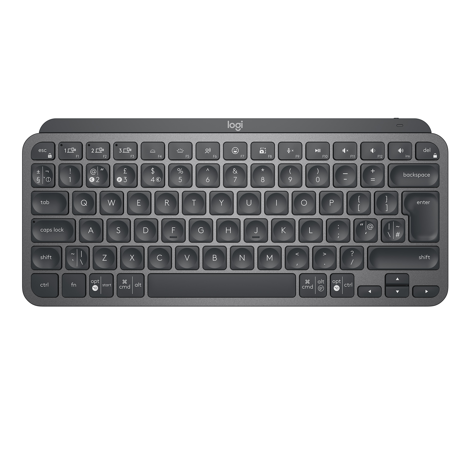 LOGITECH MX KEYS MINI MINIMALIST WIRELESS ILLUMINATED KEYBOARD - GRAPHITE