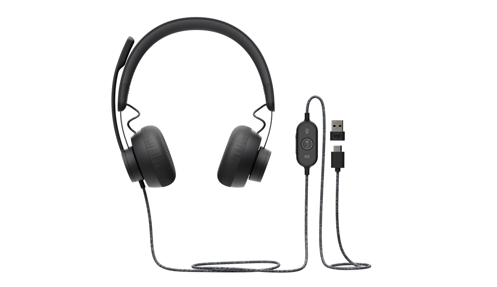 LOGITECH ZONE WIRED HEADSET WITH NOISE CANCELLING MIC