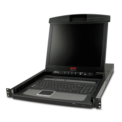 APC 17 RACK LCD CONSOLE WITH INTEGRATED 8 P