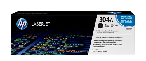 HP 304A COLOR LASERJET CP2025 BLACK PRINT TONER CARTRIDGE