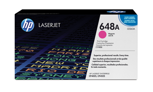 HP 648A LASERJET CP4525/CP4025 MAGENTA PRINT TONER CARTRIDGE