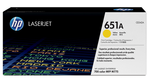 HP 651A YELLOW LASERJET TONER CATRIDGE
