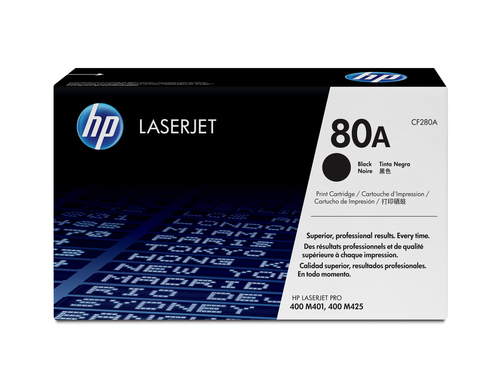 HP 80A BLACK LASERJET TONER CARTRIDGE