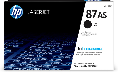 HP 87AS BLACK LASERJET TONER CARTRIDGE