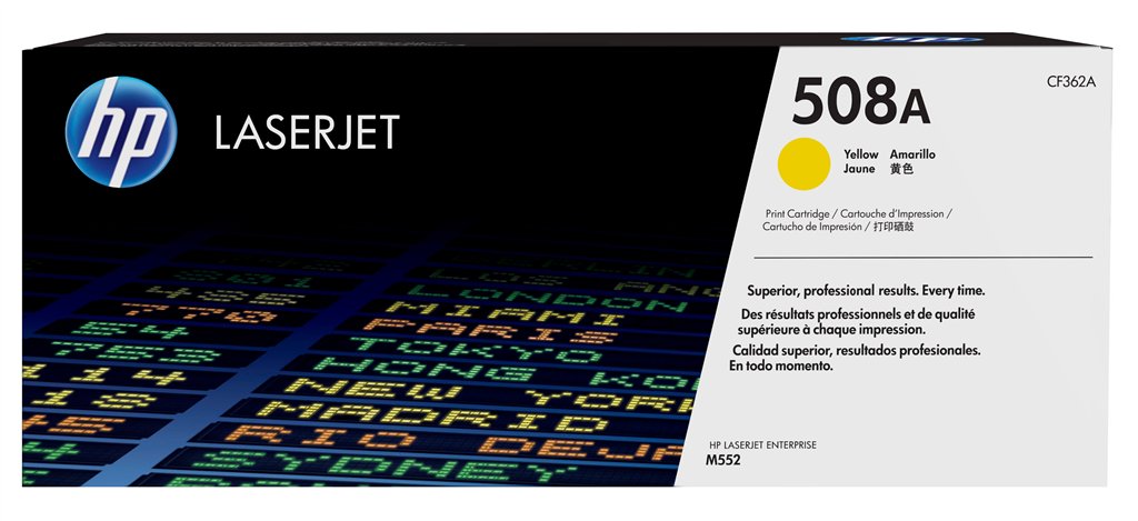 HP 508A YELLOW LASERJET ENT TONER CARTRIDGE