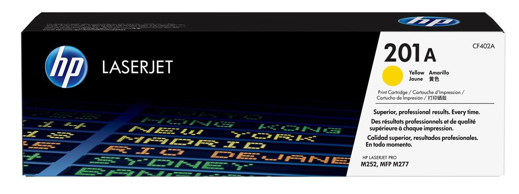 HP 201A ORIGINAL YELLOW LASERJET TONER CARTRIDGE