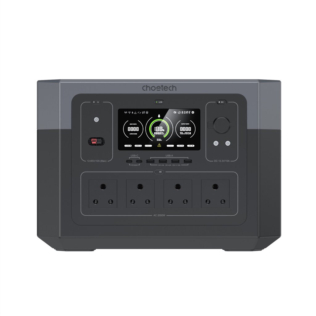 CHOETECH BS023 POWER STATION 2000W-BLACK