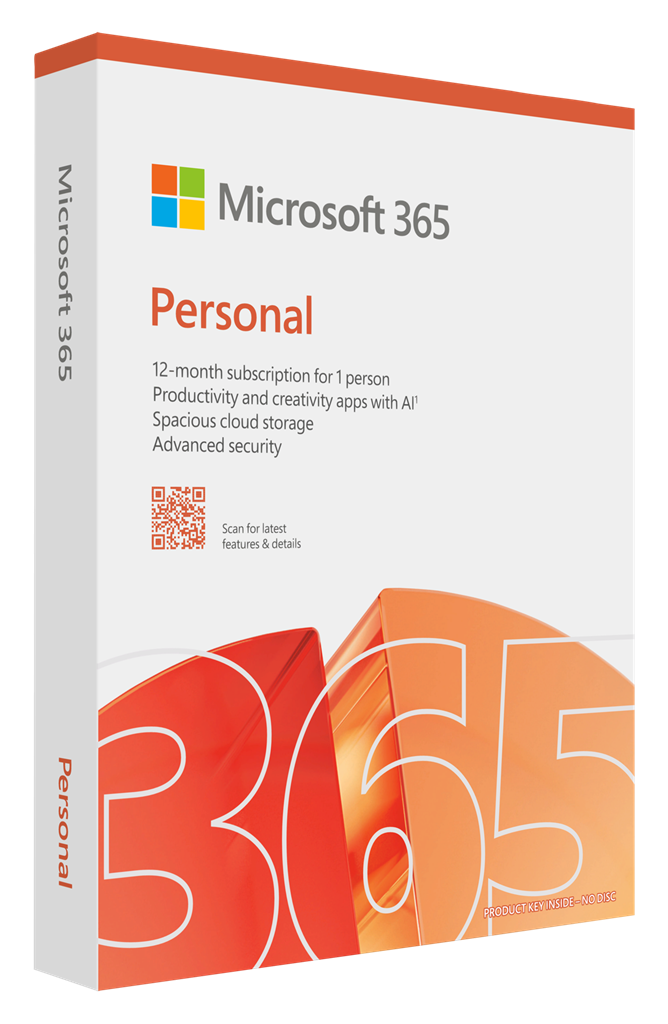 MICROSOFT M365 PERSONAL ENGLISH SUB 1YR AFRICA ONLY MEDIALESS