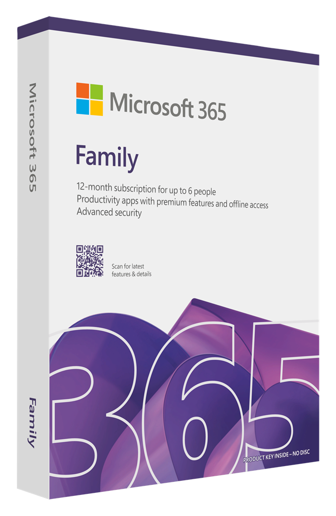 MICROSOFT M365 FAMILY ENGLISH SUBSCRI 1YR AFRICA ONLY MEDIALESS