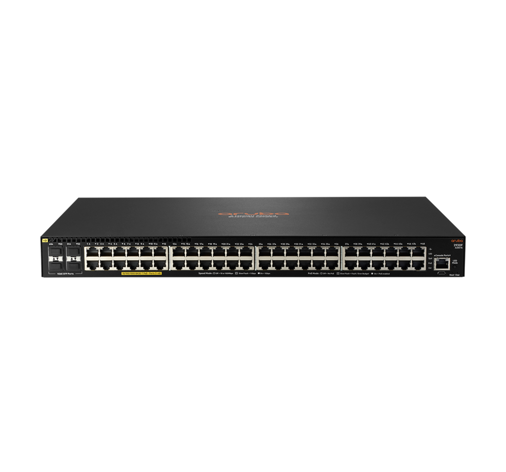 ARUBA 2930F 48GPOE+4SFP 740W SWITCH