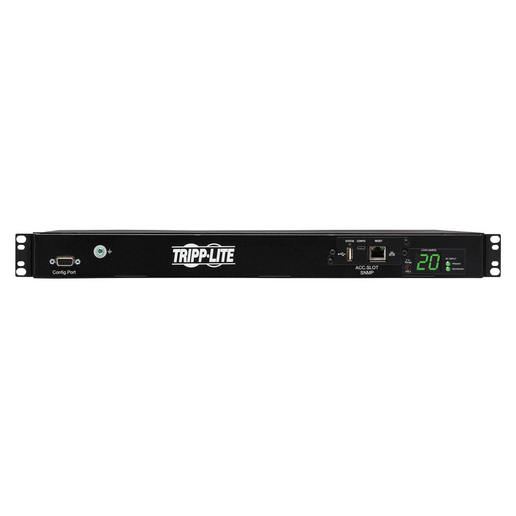 EATON 3.7KW SINGLE-PHASE LOCAL METERED PDU  ADAPTER 3.66 M CORD 1U RACK-MOUNT