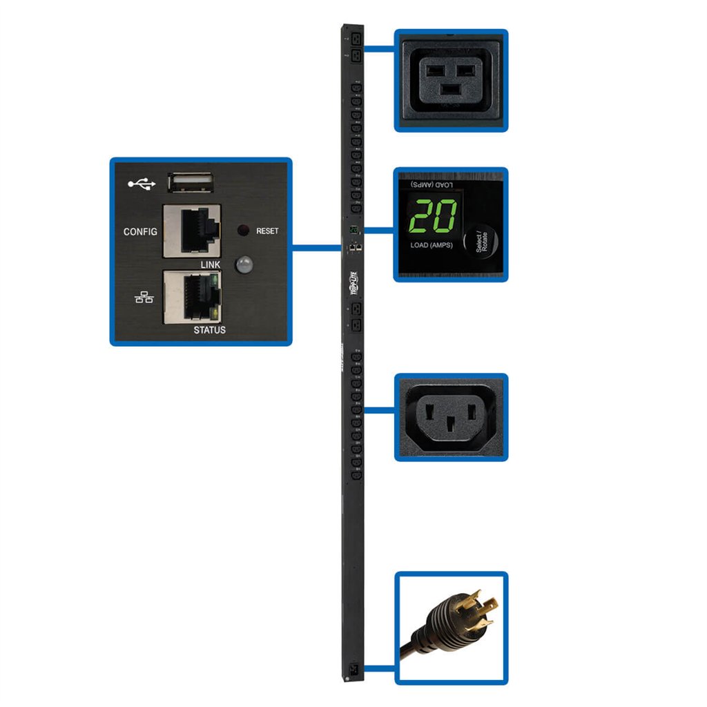 EATON 3.7KW SINGLE-PHASE SWITCHED PDU