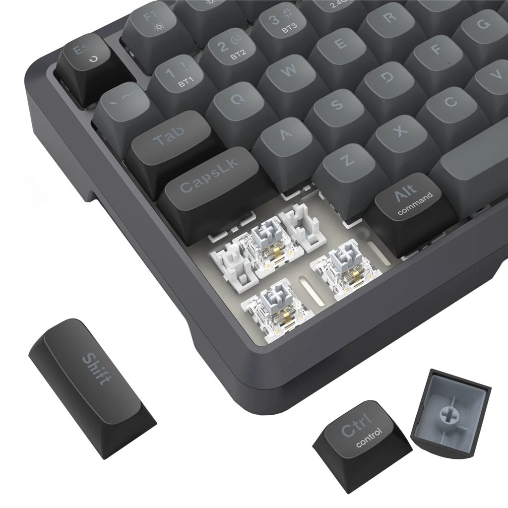 Redragon BREAGI PRO K688 98+1 Gasket Wireless Mechanical Keyboard (Triple Mode, RGB, Hot-Swappable, Cream Linear Switches) - Image 7