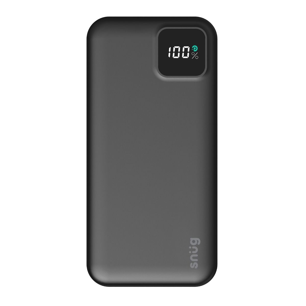 SNUG 10000MAH SQR DIG POWERBANK-BLACK