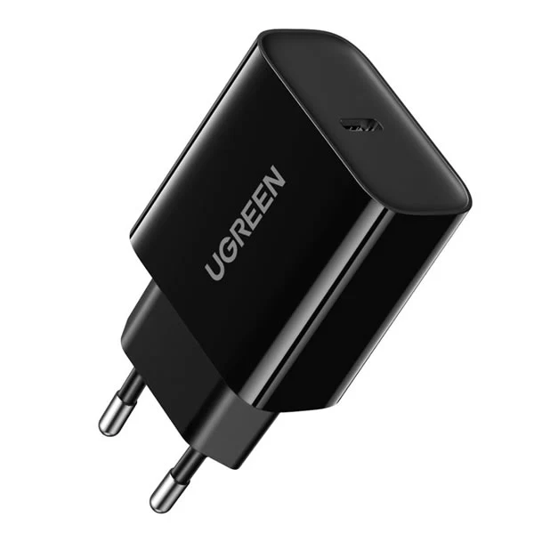 UGREEN 1 PORT 20W PD WALL CHARGER-BLACK