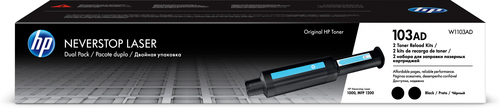 HP 103AD DUAL PACK BLACK ORIGINAL NEVERSTOP LASER TONER RELOAD KIT