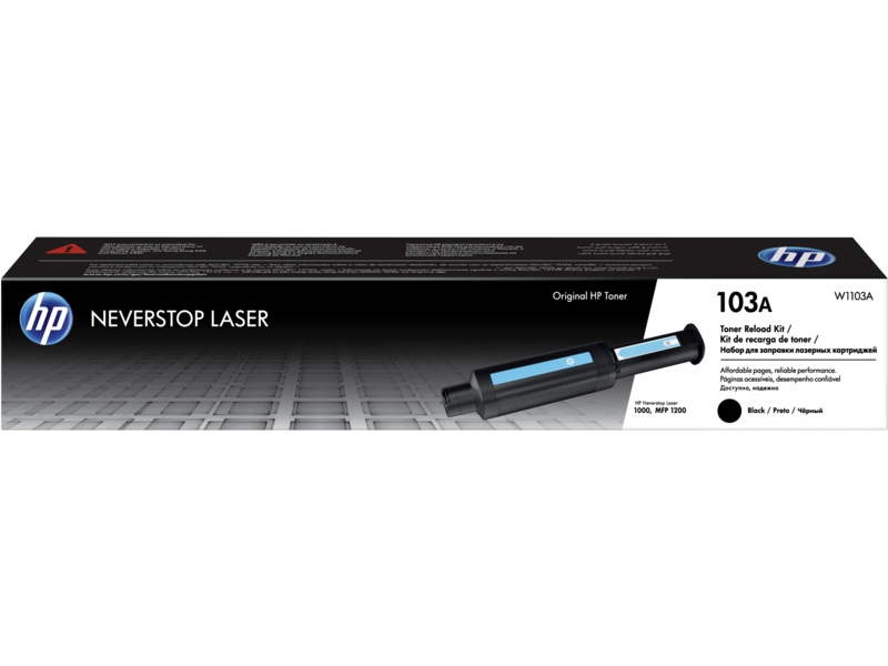 HP 103A BLACK ORIGINAL NEVERSTOP LASER TONER RELOAD KIT