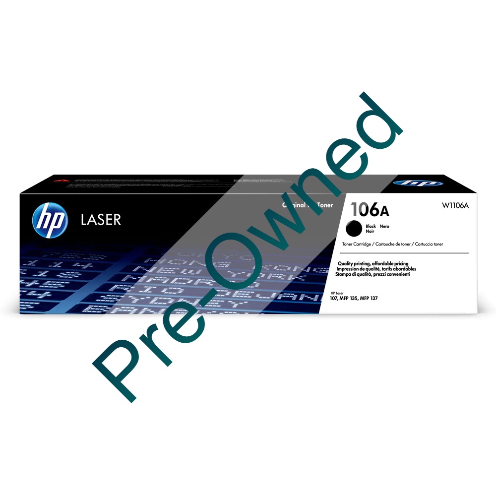 HP 106A BLACK ORIGINAL LASER TONER CARTRIDGE