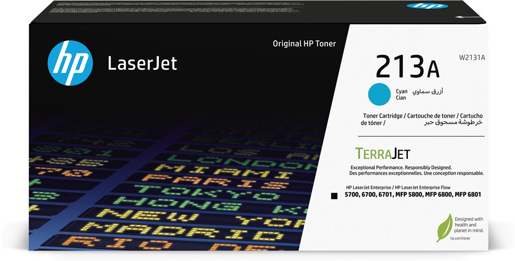 HP 213A CYAN ORIGINAL LASERJET TONER CARTRIDGE